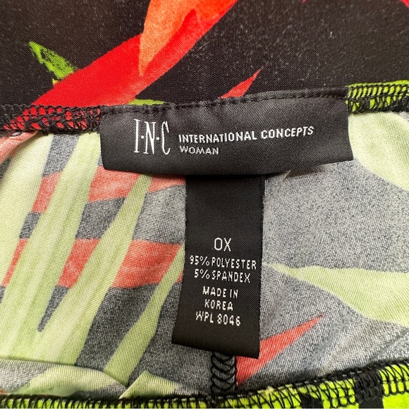 INC International Concepts Palazzo Cruise Pants Slinky Stretch Wide Leg Size 0X - Picture 6 of 10